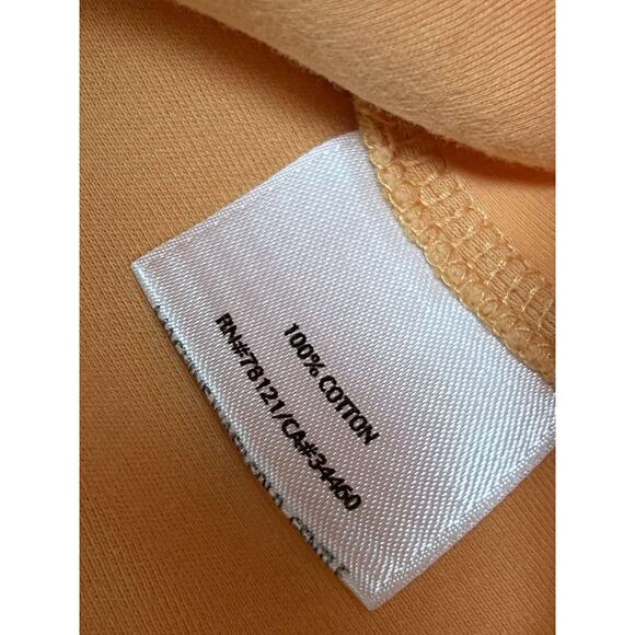 Eileen Fisher Women Cotton Slub V Neck Tee Top Orange tshirt Size 1X A001921 - Picture 4 of 7